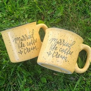 Married Like Coffee and Cream Mugs